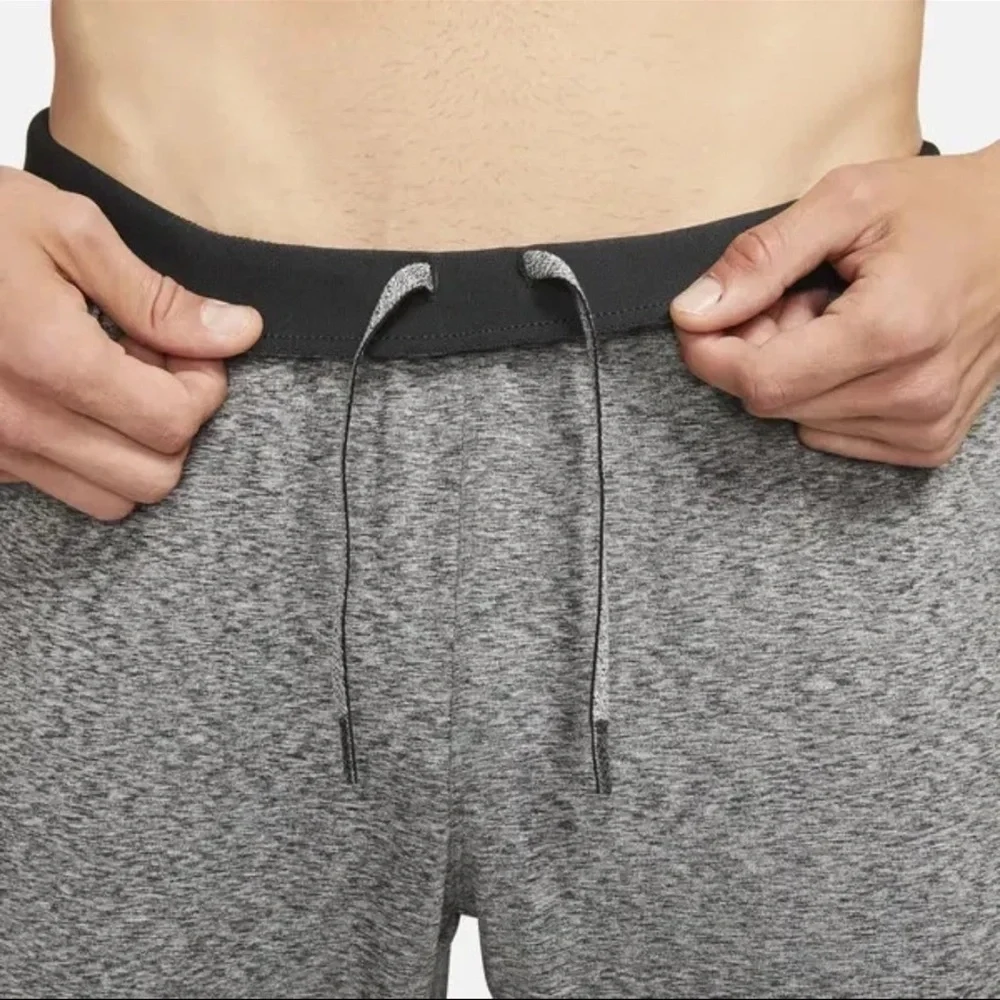 Nike Yoga Gray Heather Dri-FIT Training Joggers - Picture 6 of 8